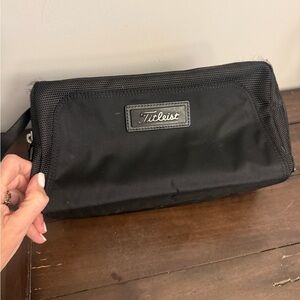 Titleist Black Nylon Toiletry Bag Travel Dopp Kit – Golf Accessory